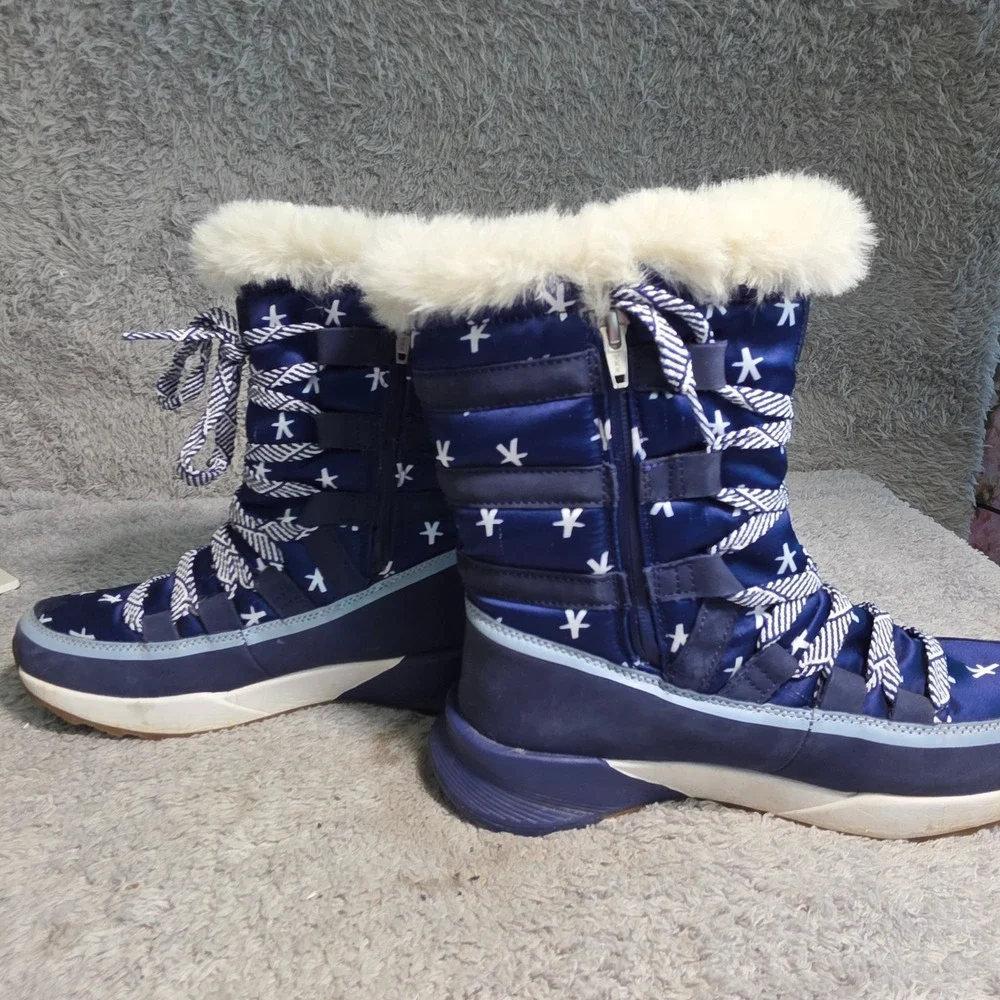 Spyder Altitude Waterproof Snow Boots‎ Blue Star Team USA Women 8.5 Excellent